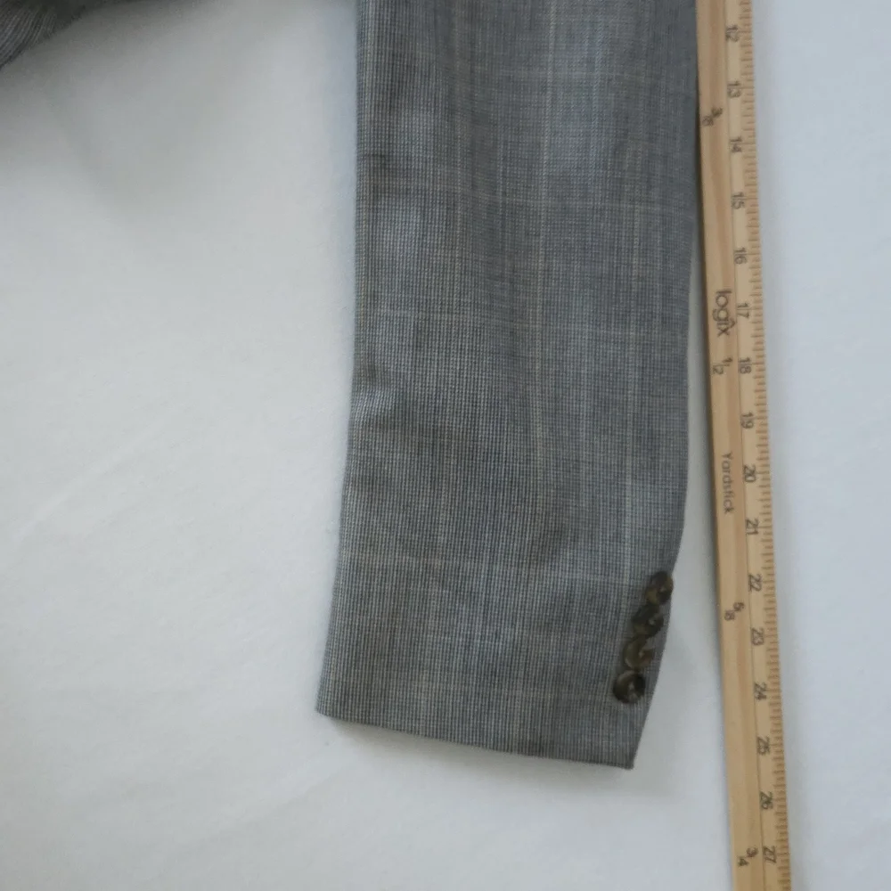 Lauren Ralph Lauren Mens 42R Sport Coat Blazer Silk Wool Tan Houndstooth Canada‎